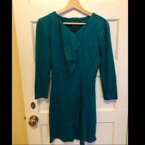 Vintage Green long-sleeved dress 80s/90s holiday